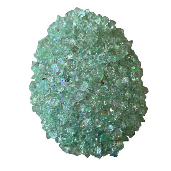 Bunny Boulevard Green Beaded Easter Eggs Spring Bowl Filler Set of 5 NEW - Picture 7 of 10